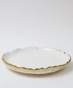 Inspire Me! Home Decor White And Gold Ombre Dinner Set 13 Inspire Me! Home Decor White And Gold Ombre Dinner Set