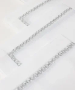 Inspire Me! Home Decor Set Of 4 Embroidered Border Napkins (2 Colors)