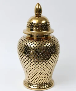 Inspire Me! Home Decor Oversized Gold Ginger Jar With Lid