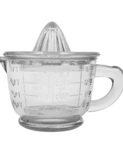 Inspire Me! Home Decor Glass Measuring Cup With Juicer Lid