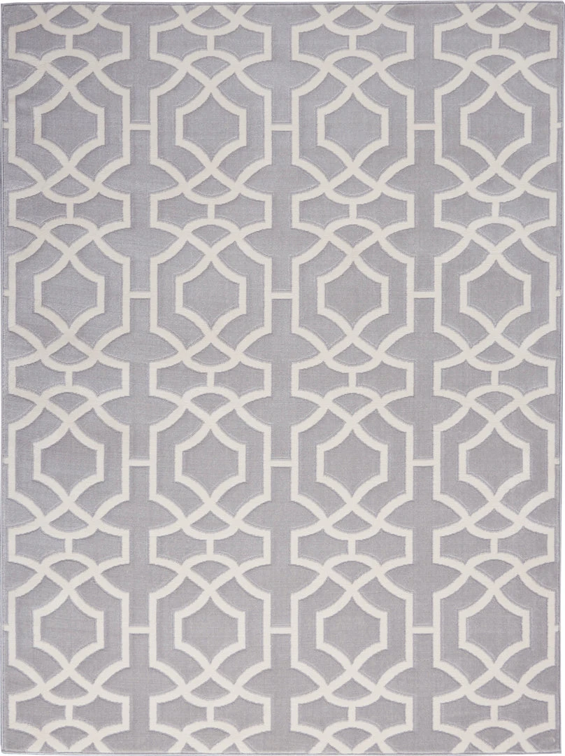 Nourison Joli Area Rug - Grey/White (3 Sizes) PILLOWS, RUGS, & THROWS 4 Nourison Joli Area Rug - Grey/White (3 Sizes) PILLOWS, RUGS, & THROWS