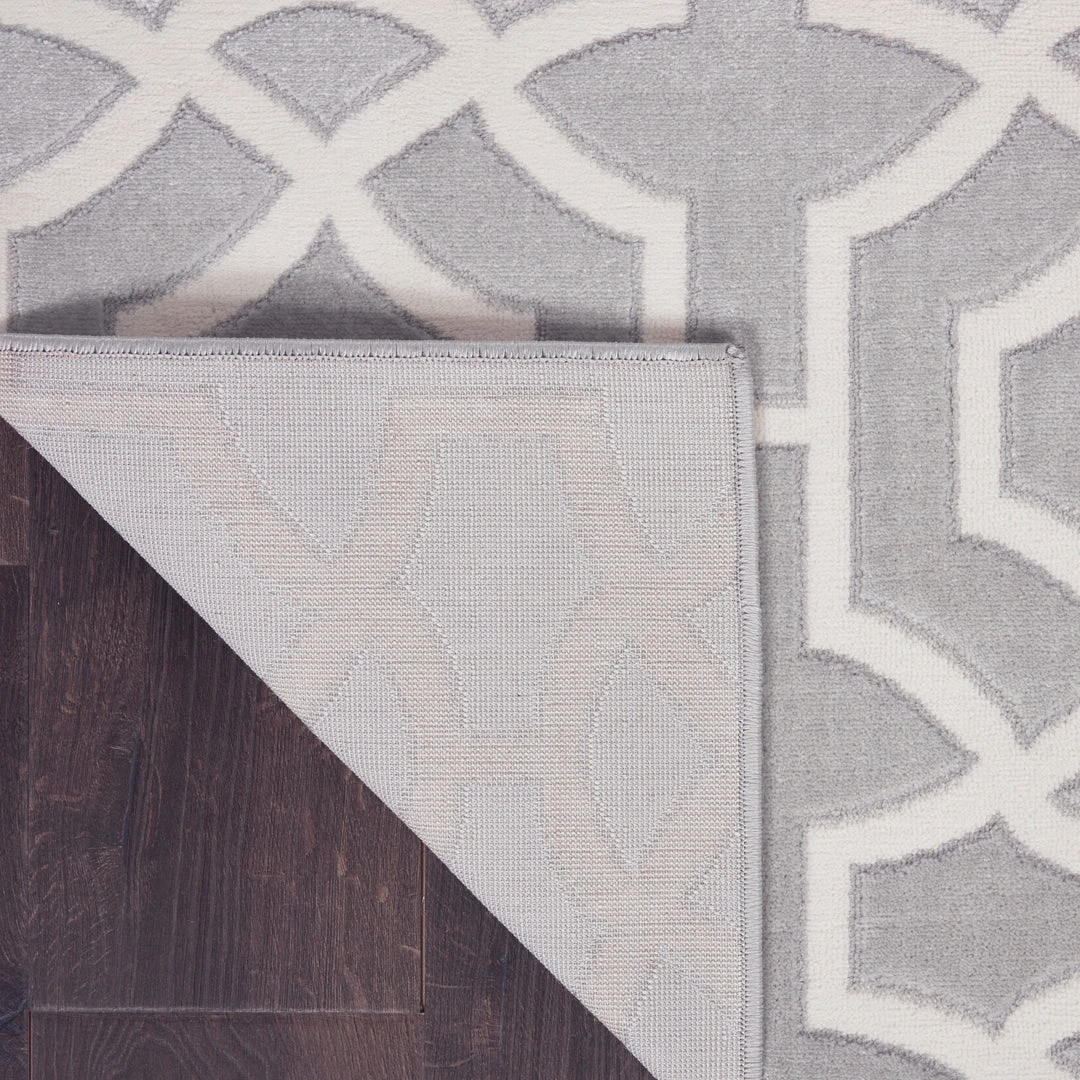 Nourison Joli Area Rug - Grey/White (3 Sizes) PILLOWS, RUGS, & THROWS 5 Nourison Joli Area Rug - Grey/White (3 Sizes) PILLOWS, RUGS, & THROWS