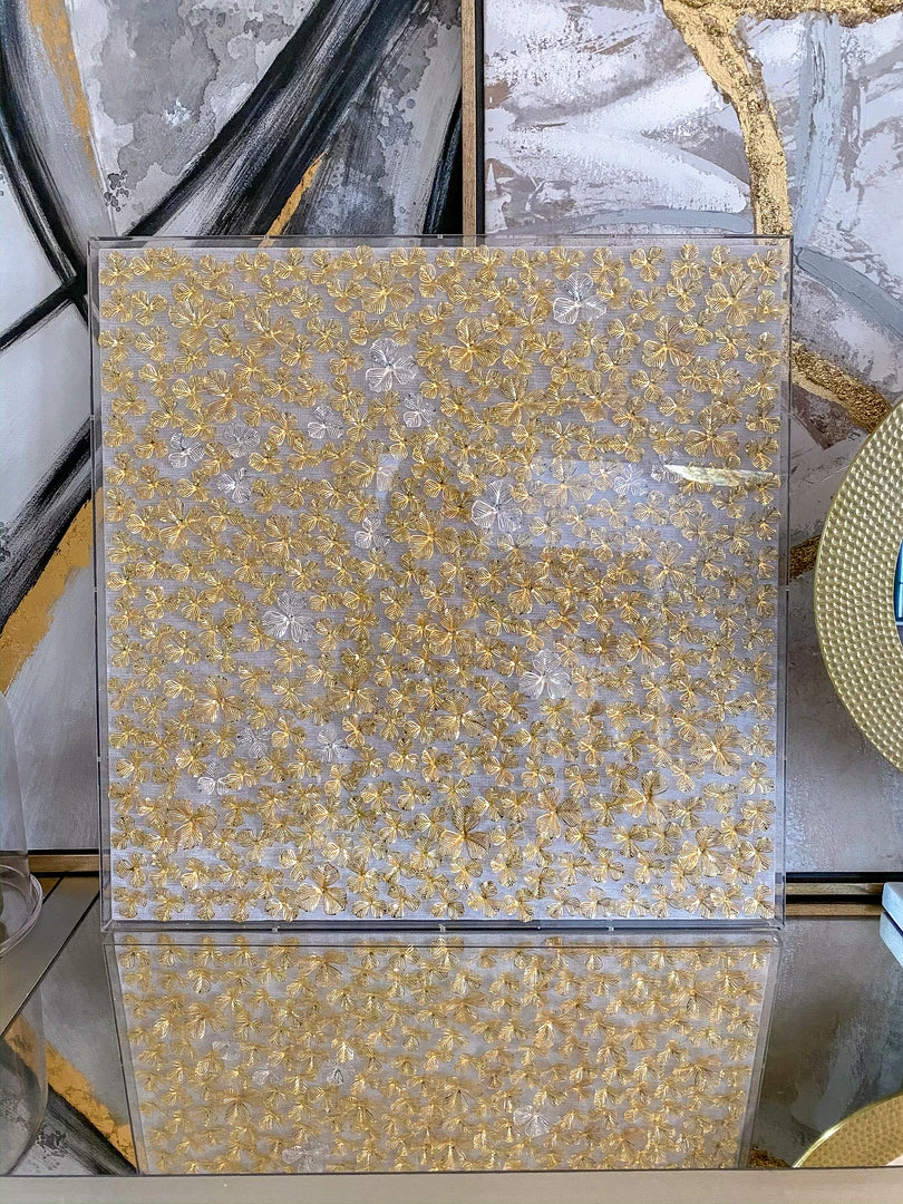 Inspire Me! Home Decor Gold And Silver Metal Flower Field Wall Art 3 Inspire Me! Home Decor Gold And Silver Metal Flower Field Wall Art