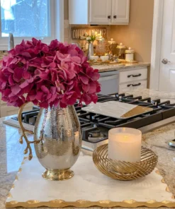 Inspire Me! Home Decor Marble Tray With Metallic Edge (2 Colors) 27 Inspire Me! Home Decor Marble Tray With Metallic Edge (2 Colors)