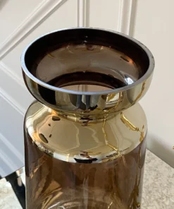 Inspire Me! Home Decor Brown And Gold Vase