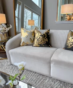 Cloud9d Elise Charcoal Gold Pillow - 20