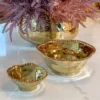 Inspire Me! Home Decor Gold Wavy Beaded Bowls (2 Sizes) 2 Inspire Me! Home Decor Gold Wavy Beaded Bowls (2 Sizes)