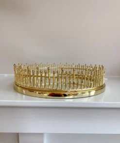 Inspire Me! Home Decor Round Mirror Tray (2 Sizes) (2 Colors)