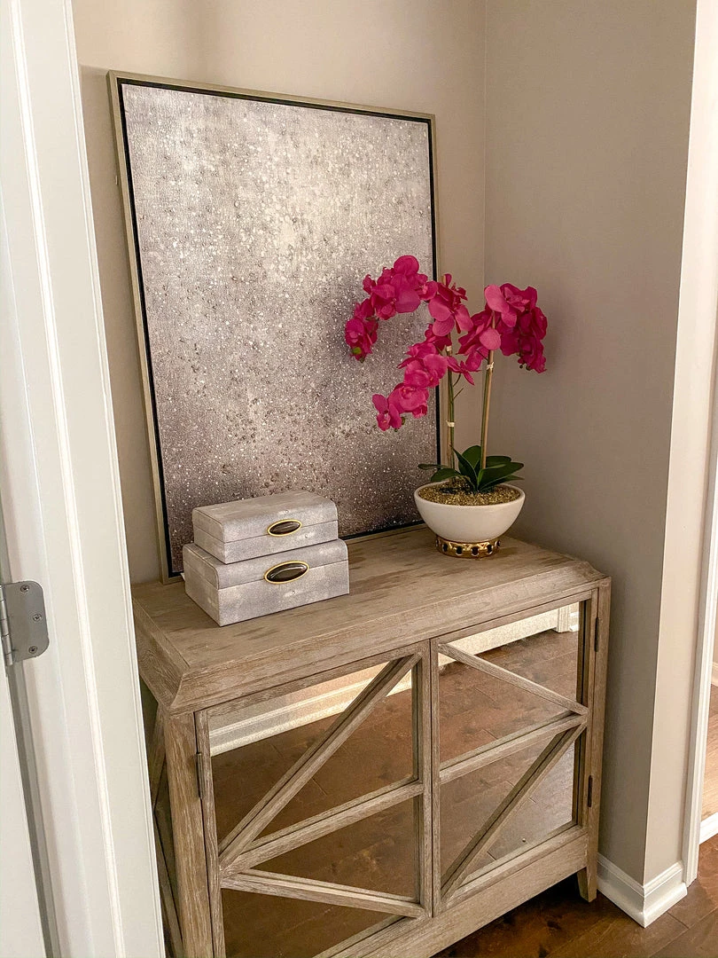 Inspire Me! Home Decor Silver Shimmer Wall Art 4 Inspire Me! Home Decor Silver Shimmer Wall Art