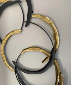 Inspire Me! Home Decor Gold And Black Loop Wall Decor