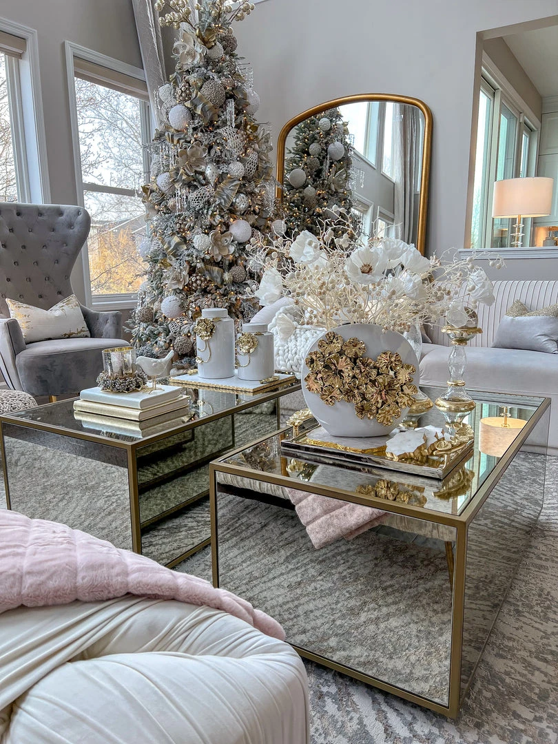 Inspire Me! Home Decor White Vase With Gold Floral Design 7 Inspire Me! Home Decor White Vase With Gold Floral Design