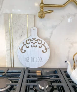 Inspire Me! Home Decor Round Wood Cutting Board W/ Cutouts ( 3 Designs) 13 Inspire Me! Home Decor Round Wood Cutting Board W/ Cutouts ( 3 Designs)