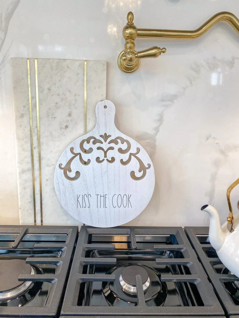 Inspire Me! Home Decor Round Wood Cutting Board W/ Cutouts ( 3 Designs) 7 Inspire Me! Home Decor Round Wood Cutting Board W/ Cutouts ( 3 Designs)