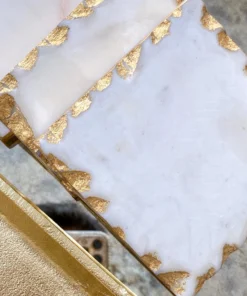 Inspire Me! Home Decor Marble Coasters W/ Gold Trim And Tray Set 17 Inspire Me! Home Decor Marble Coasters W/ Gold Trim And Tray Set