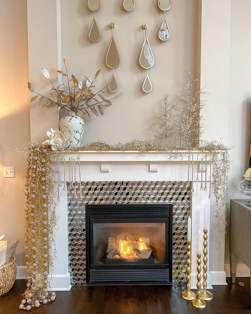 Inspire Me! Home Decor Gold Bead Floor Candle Stick (3 Sizes) 5 Inspire Me! Home Decor Gold Bead Floor Candle Stick (3 Sizes)