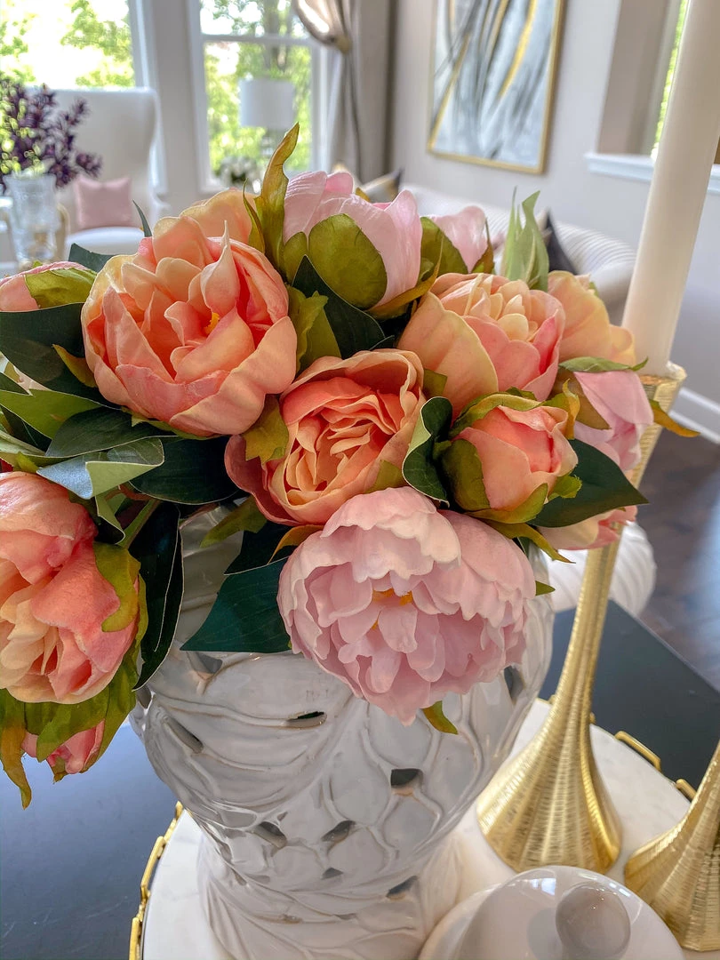 Inspire Me! Home Decor Real Touch Light Color Peony Bundles (3 Colors) 7 Inspire Me! Home Decor Real Touch Light Color Peony Bundles (3 Colors)