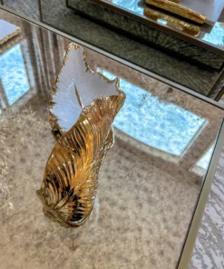 Inspire Me! Home Decor Gold And White Scalloped Tray 8 Inspire Me! Home Decor Gold And White Scalloped Tray