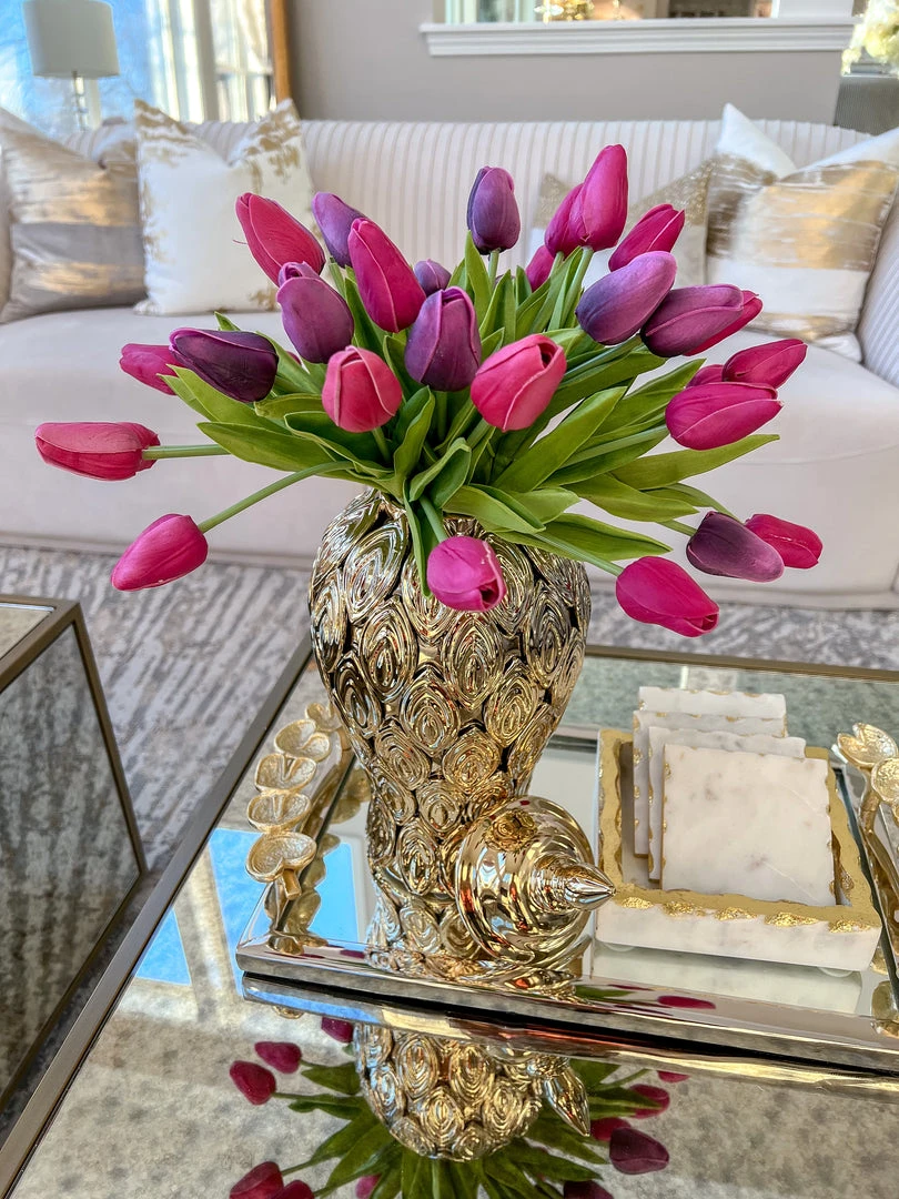 Inspire Me! Home Decor Square Marble Tray With Gold Edge (2 Sizes) 6 Inspire Me! Home Decor Square Marble Tray With Gold Edge (2 Sizes)