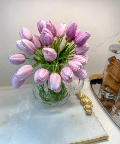 Inspire Me! Home Decor Real Touch Purple Tulip Bundle (3 Shades) 20 Inspire Me! Home Decor Real Touch Purple Tulip Bundle (3 Shades)