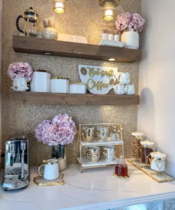 Inspire Me! Home Decor Glass Canister On Gold Twig Base With Marble Lid (3 Sizes) 11 Inspire Me! Home Decor Glass Canister On Gold Twig Base With Marble Lid (3 Sizes)