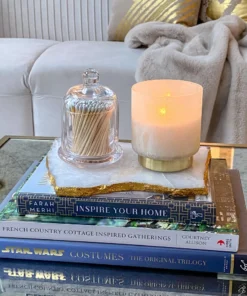 Inspire Me! Home Decor Glass Cloche With White Tip Matches