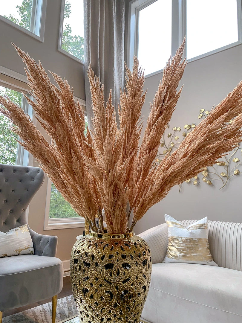 Inspire Me! Home Decor Extra Long Stem Beige Pampas Grass Stem Floral Stems 4 Inspire Me! Home Decor Extra Long Stem Beige Pampas Grass Stem Floral Stems
