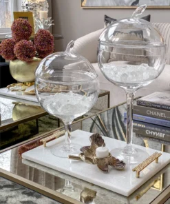 Inspire Me! Home Decor Glass Stem Jar (2 Sizes) 12 Inspire Me! Home Decor Glass Stem Jar (2 Sizes)