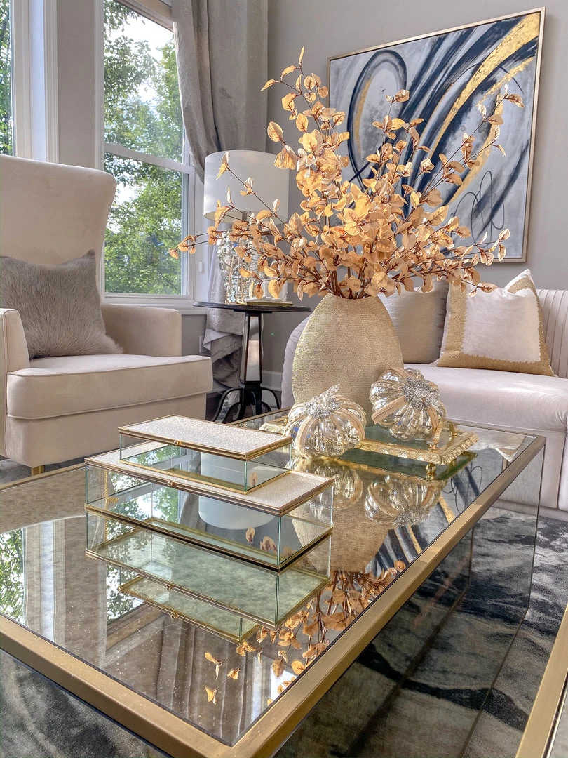 Inspire Me! Home Decor Ceramic Textured Metallic Vase ( Gold & Silver ) 6 Inspire Me! Home Decor Ceramic Textured Metallic Vase ( Gold & Silver )