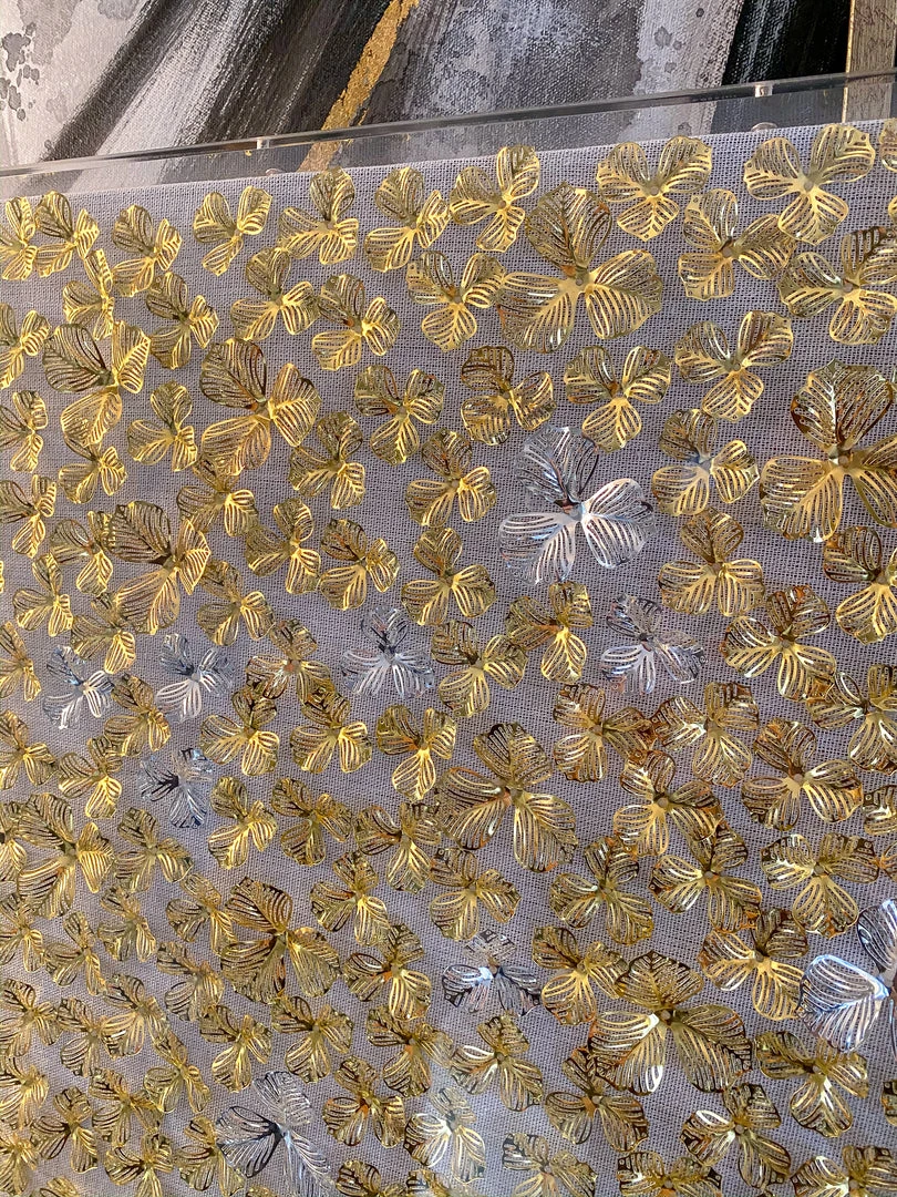 Inspire Me! Home Decor Gold And Silver Metal Flower Field Wall Art 5 Inspire Me! Home Decor Gold And Silver Metal Flower Field Wall Art