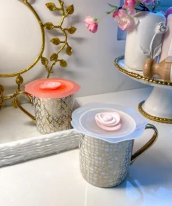 Inspire Me! Home Decor KITCHEN Silicone Rose Mug Lids (Set Of 2) 8 Inspire Me! Home Decor KITCHEN Silicone Rose Mug Lids (Set Of 2)