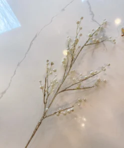 Inspire Me! Home Decor Gold Glitter Pearl Stem