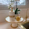 Inspire Me! Home Decor Marble And Gold Stripe Dispenser