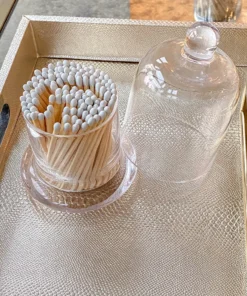 Inspire Me! Home Decor Glass Cloche With White Tip Matches