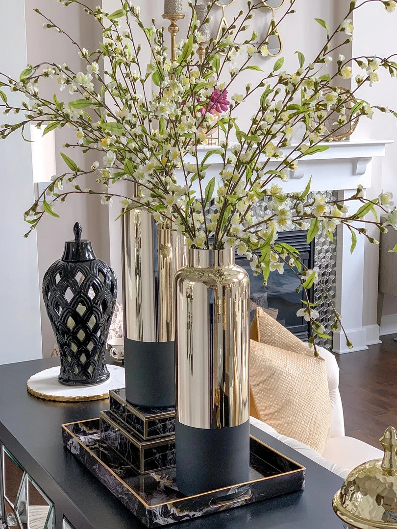 Inspire Me! Home Decor Gold & Matte Black Vase (3 Sizes) 3 Inspire Me! Home Decor Gold & Matte Black Vase (3 Sizes)
