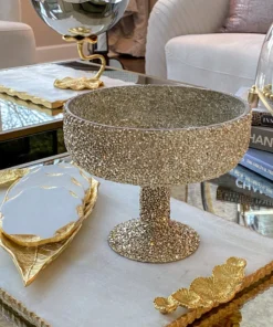 Inspire Me! Home Decor Large Jeweled Glass Decorative Bowl