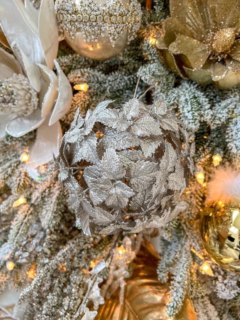 Inspire Me! Home Decor Gold Leaf Orb Ornaments (2 Colors) 3 Inspire Me! Home Decor Gold Leaf Orb Ornaments (2 Colors)