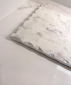 Inspire Me! Home Decor Marble Tray With Metallic Edge (2 Colors) 24 Inspire Me! Home Decor Marble Tray With Metallic Edge (2 Colors)