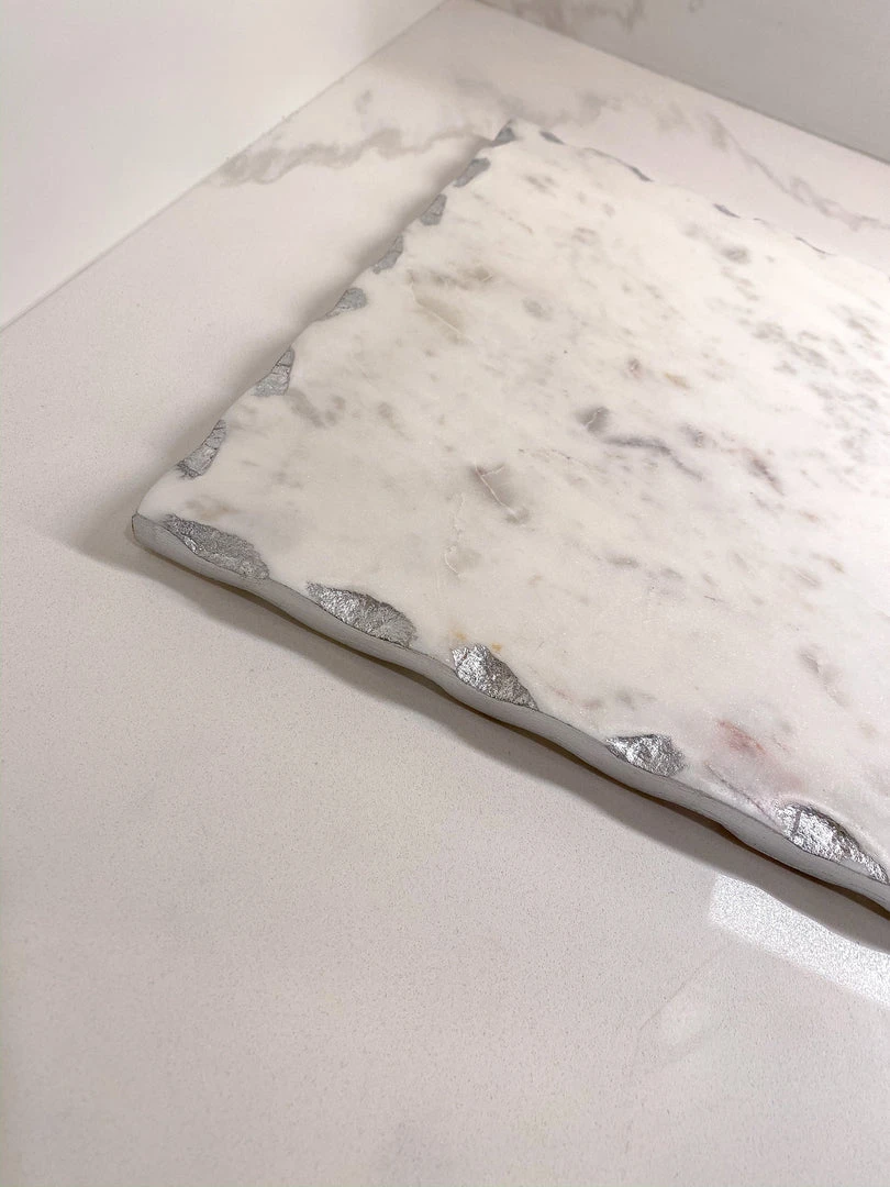 Inspire Me! Home Decor Marble Tray With Metallic Edge (2 Colors) 11 Inspire Me! Home Decor Marble Tray With Metallic Edge (2 Colors)