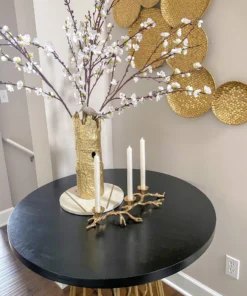 Inspire Me! Home Decor Gold Branch Triple Candle Holder