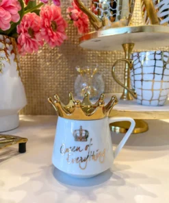 Inspire Me! Home Decor Queen Of Everything Mug Gold
