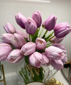 Inspire Me! Home Decor Real Touch Purple Tulip Bundle (3 Shades) 18 Inspire Me! Home Decor Real Touch Purple Tulip Bundle (3 Shades)