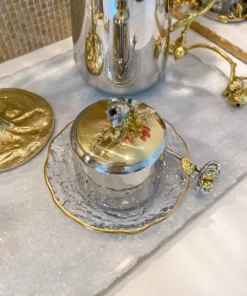 Inspire Me! Home Decor Pomegranate Sugar Bowl