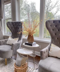 Inspire Me! Home Decor Beaded Textured Wide Gold Vase