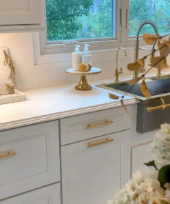 Inspire Me! Home Decor Gold Marble Cake Stand (2 Sizes)