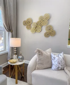 Inspire Me! Home Decor Large Circle Textured Wall Art WALL ART & MIRRORS