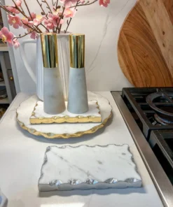 Inspire Me! Home Decor Mini Rectangular Marble Tray (2 Colors)