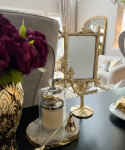 Inspire Me! Home Decor WALL ART & MIRRORS Gold Branch Design Table Mirror