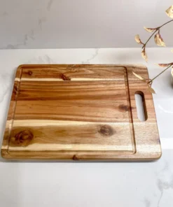 Inspire Me! Home Decor KITCHEN Large Wood Cutting Board With Handle And Groove