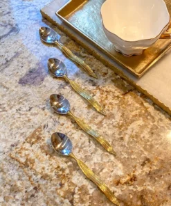 Inspire Me! Home Decor KITCHEN Willow Leaf Spoon Set Of 4