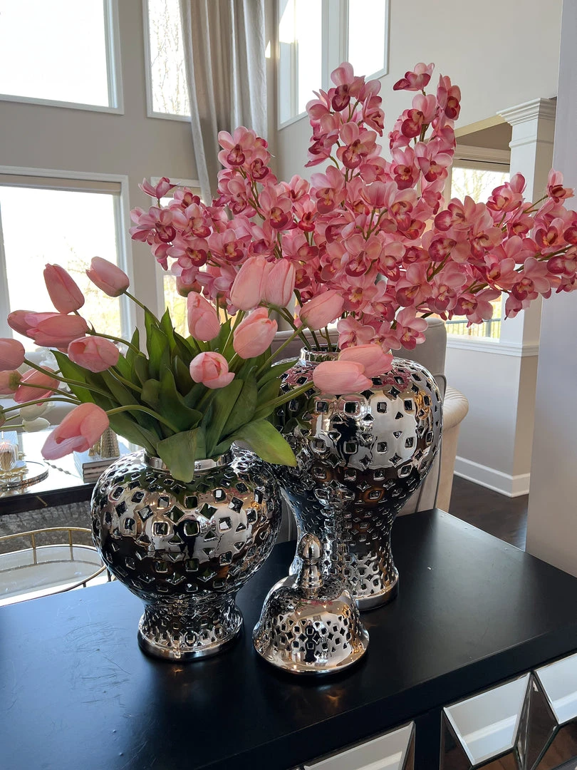 Inspire Me! Home Decor Gold Pierced Patterned Ginger Jar (2 Sizes) 7 Inspire Me! Home Decor Gold Pierced Patterned Ginger Jar (2 Sizes)